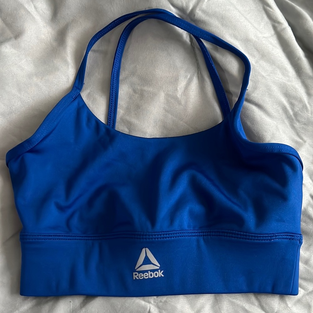 Rebook sports bra black/blue